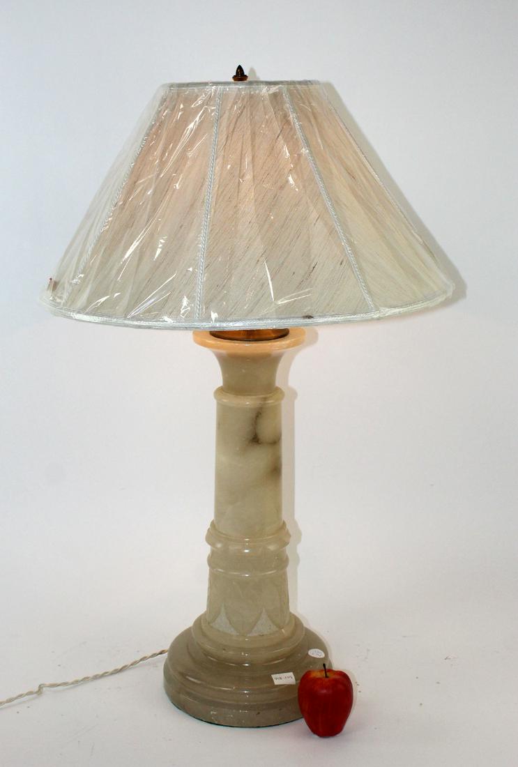 French onyx column base lamp (1 of 7)
