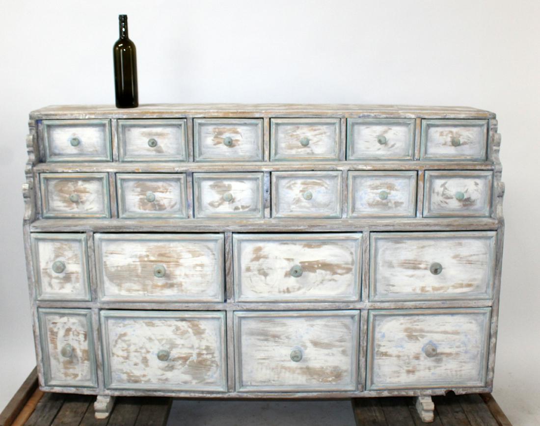 Swedish 19th c pharmacy cabinet with drawers (1 of 11)