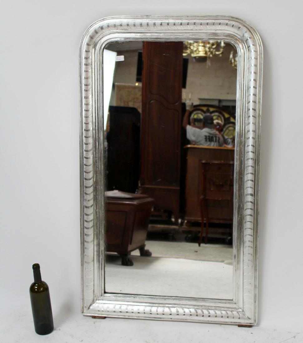 French Louis Philippe silver leaf mirror (1 of 7)