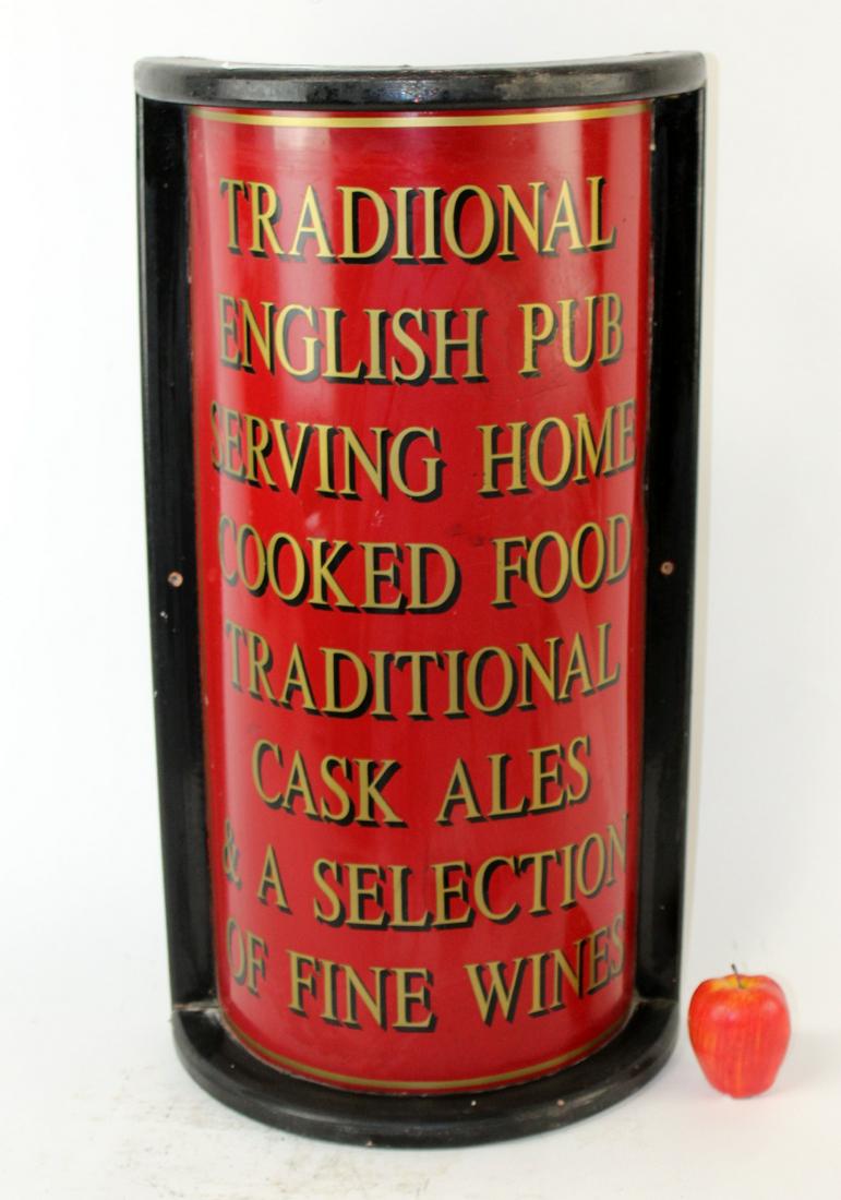 English The Red Lion pub curved menu board sign (1 of 7)