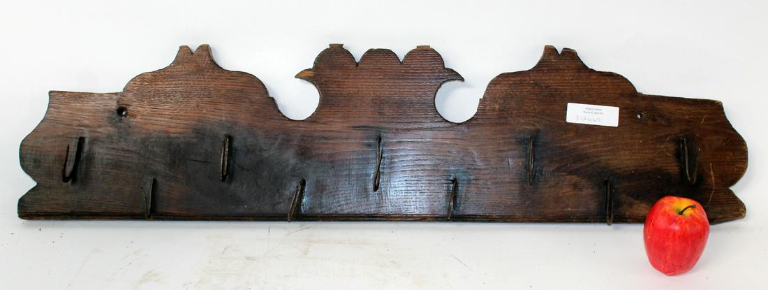 French rustic pine pot rack with iron hooks (1 of 6)
