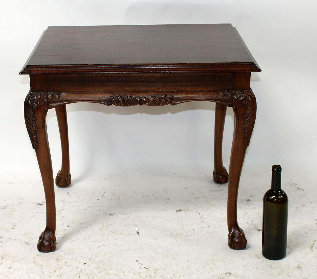 Chippendale style side table in mahogany (1 of 4)
