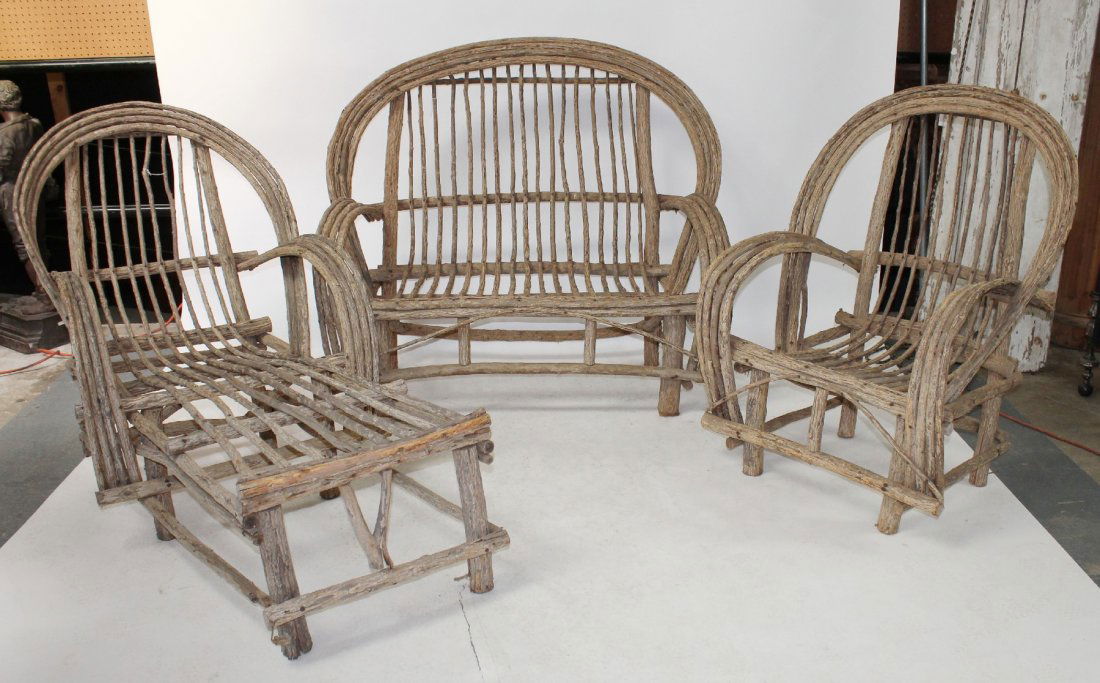 3 piece Adirondack style twig bentwood set (1 of 4)