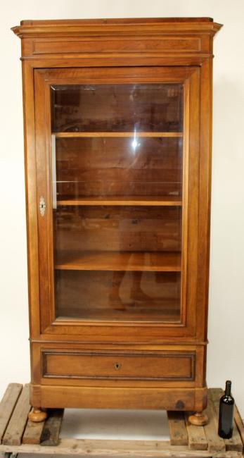 French Louis Philippe single door bookcase (1 of 8)