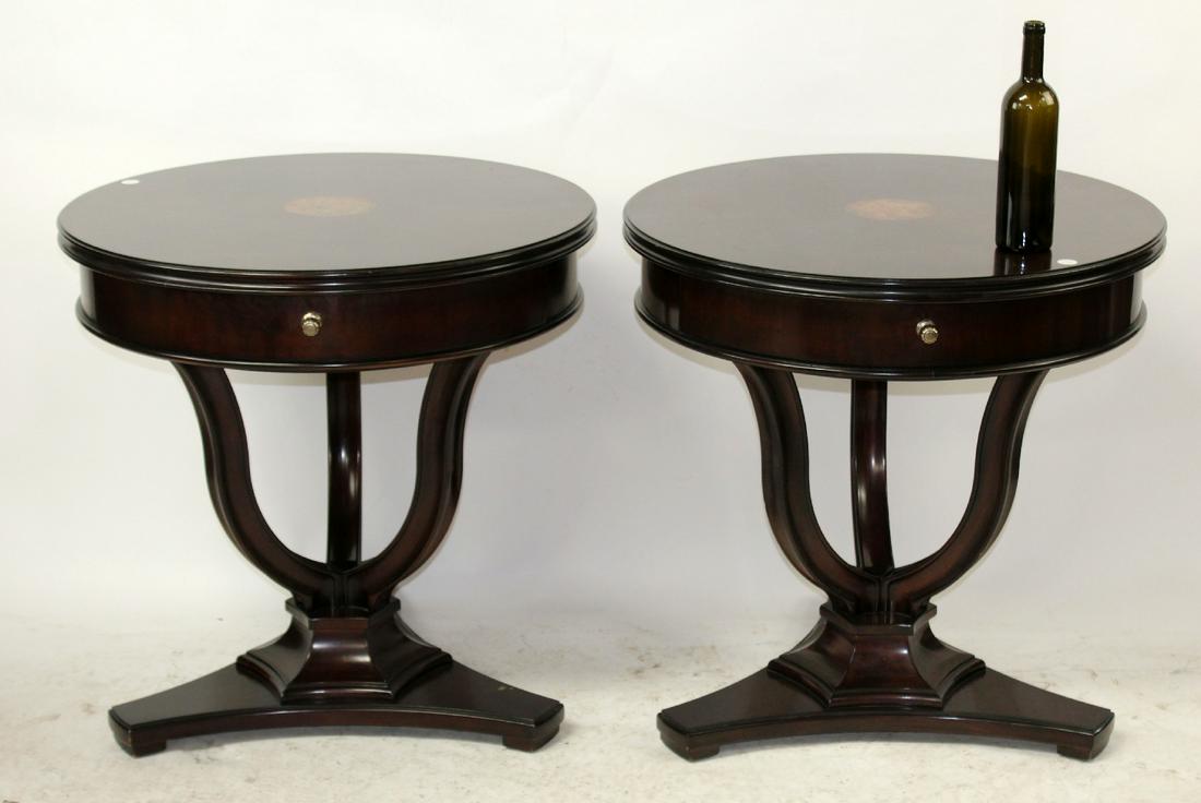 Pair of Art Deco style round side tables (1 of 5)