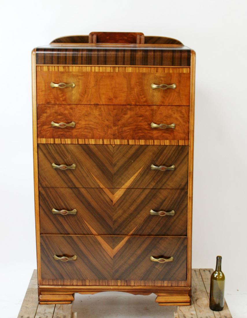 Art Deco Waterfall Style Chest Of Drawers Sep 21 2019 King