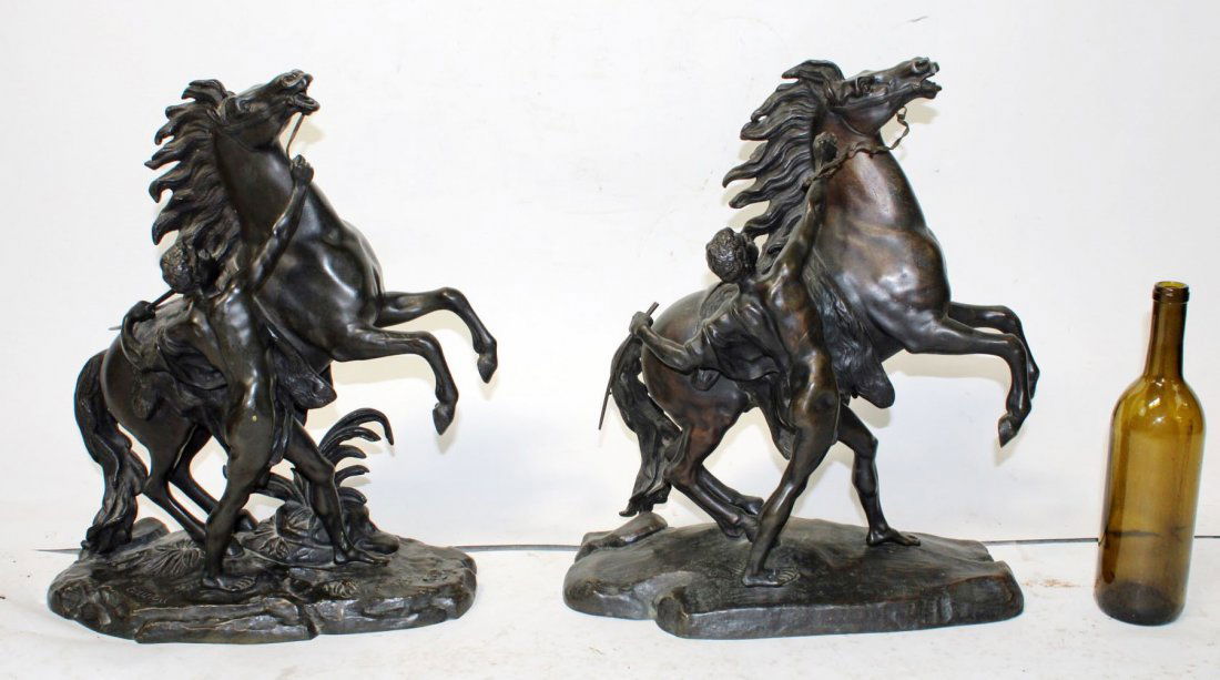 After Coustou bronze sculptures Cheval de Marly (1 of 16)
