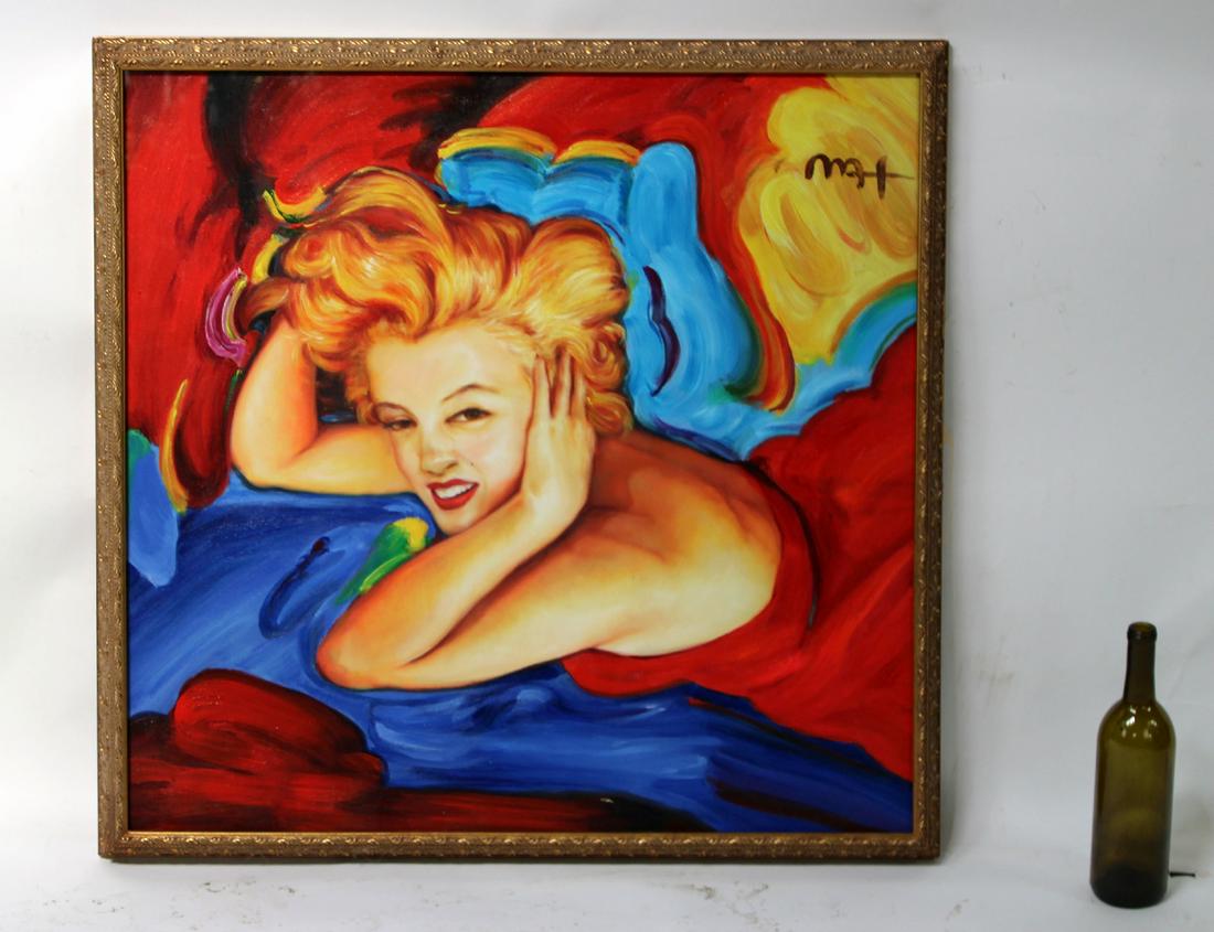 Peter Max acrylic on canvas Marilyn Monroe (1 of 7)