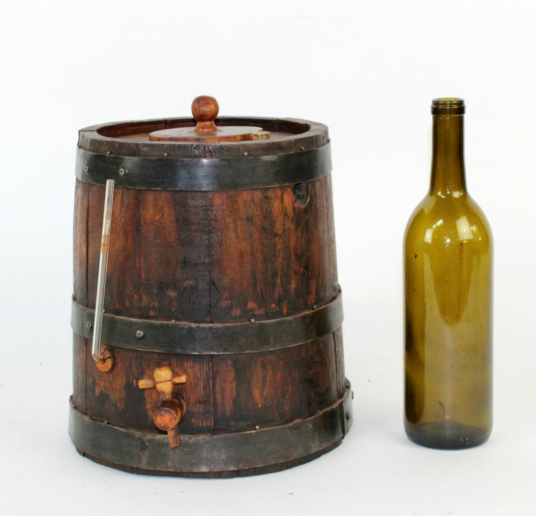 Antique French oak vinegar barrel (1 of 4)