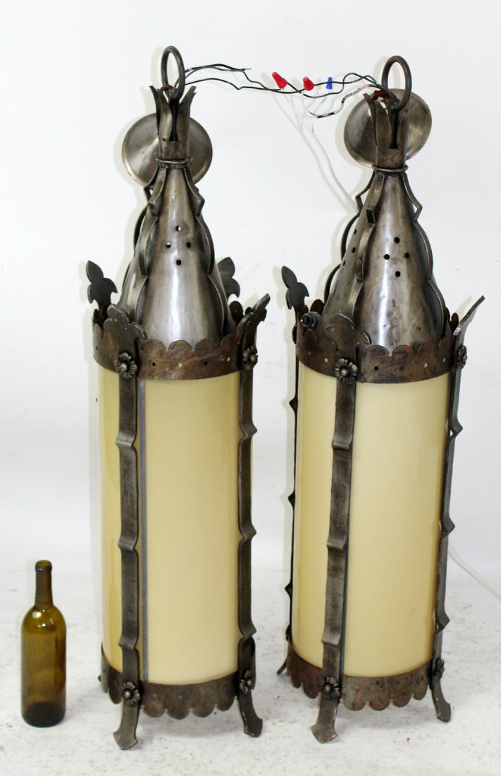 Pair of Gothic style lanterns (1 of 7)