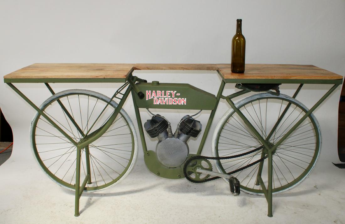 Harley Davidson replica bike console table (1 of 7)