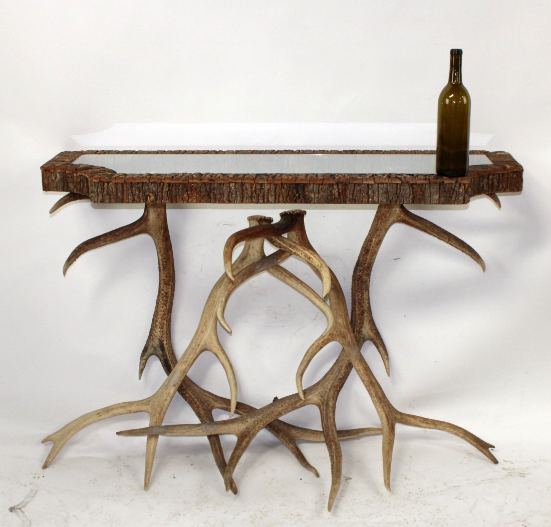 Gail Flynn antler base console table (1 of 6)
