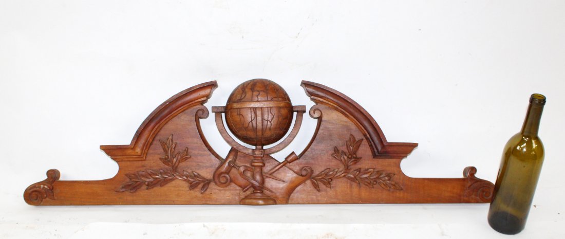French Renaissance carved walnut over door crest (1 of 6)
