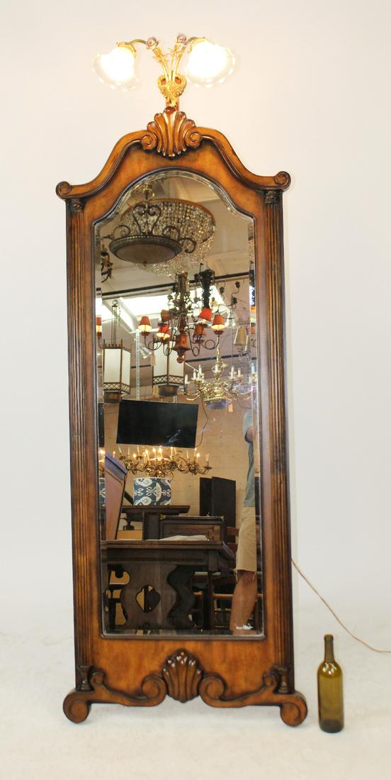 Cheval dressing mirror with sconce (1 of 5)