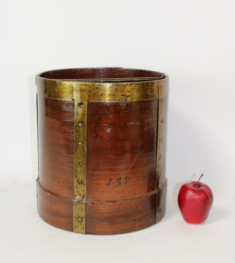 French antique grain measure bucket (1 of 5)