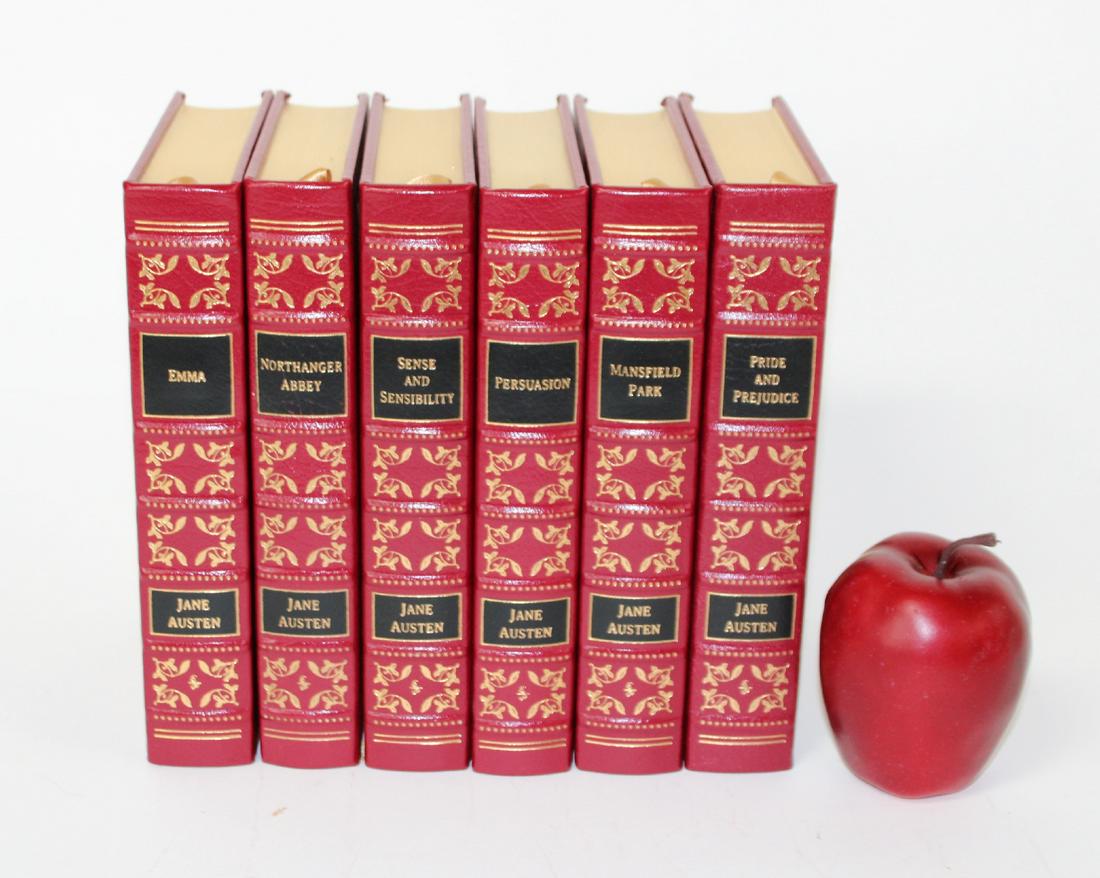 6 Jane Austen Easton Press leather bound books (1 of 6)