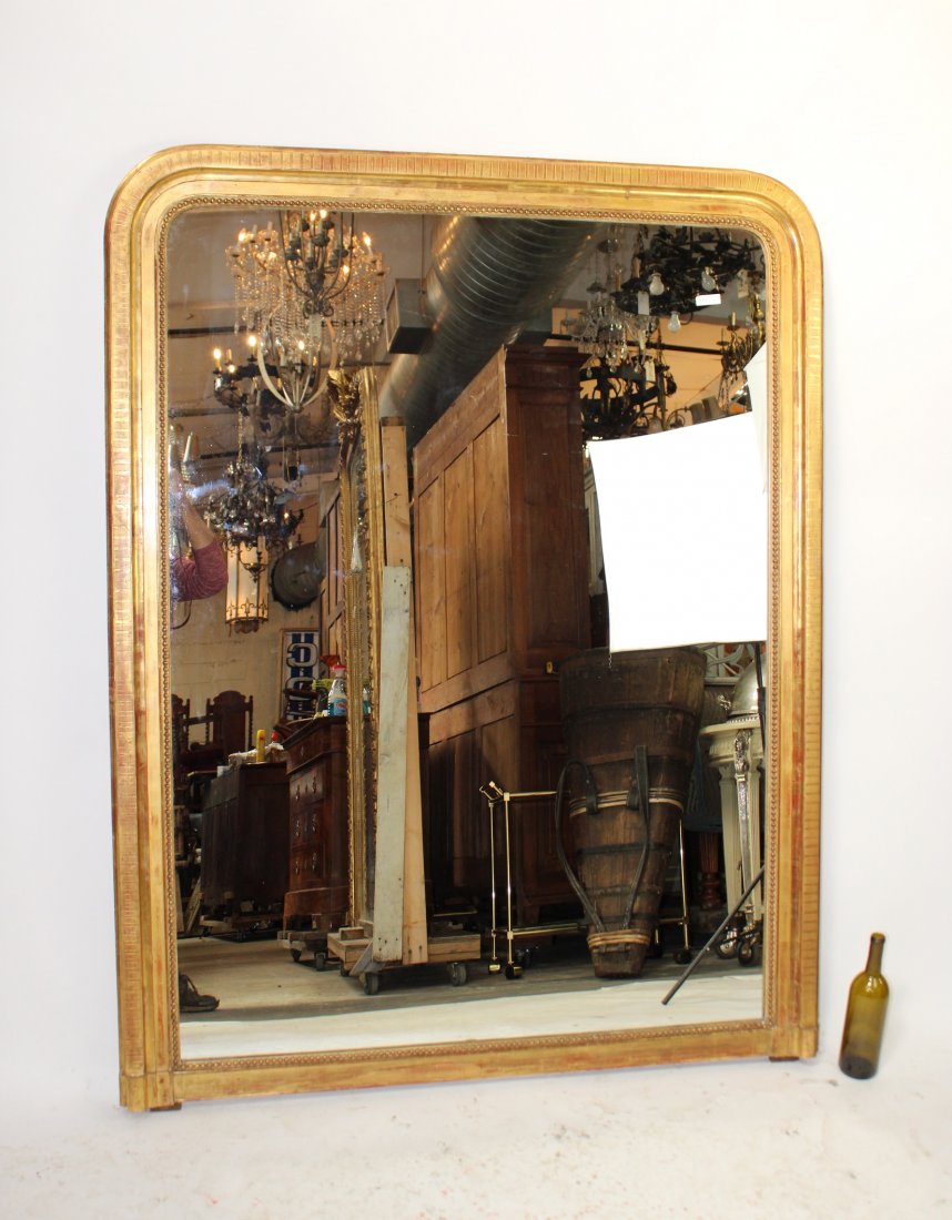 French Louis Philippe gold leaf mirror (1 of 9)