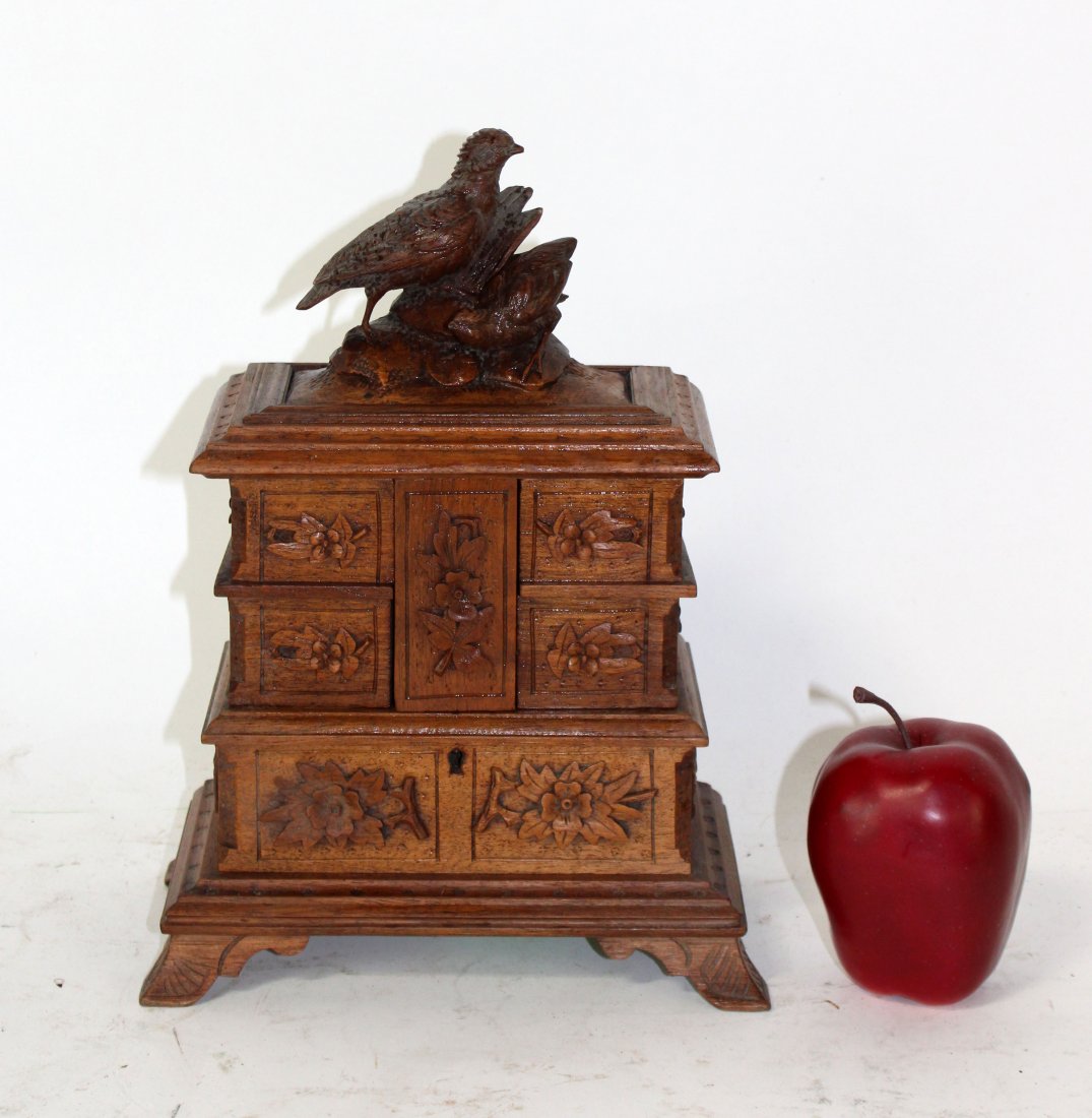 French Black Forest dresser or jewelry box (1 of 5)