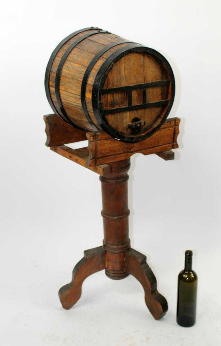 French cognac barrel on stand (1 of 6)