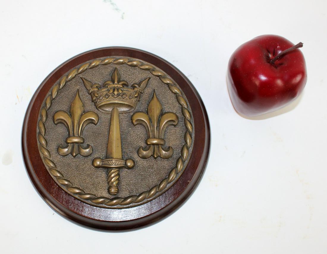 French bronze plaque from a canal boat (1 of 6)