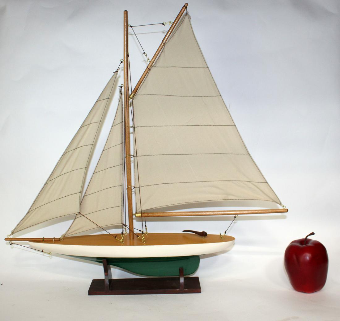 Wooden sailboat model (1 of 3)