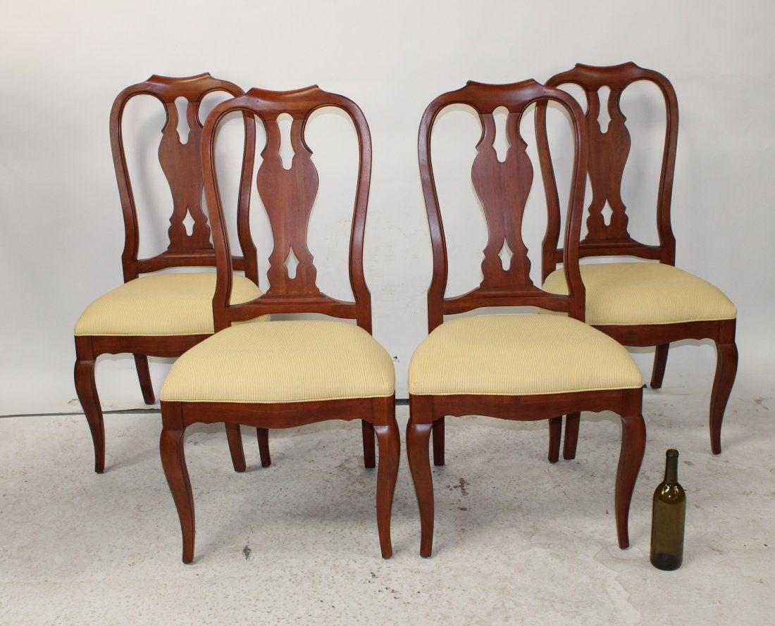 Lot of 4 Ethan Allen Queen Anne side chairs (1 of 3)