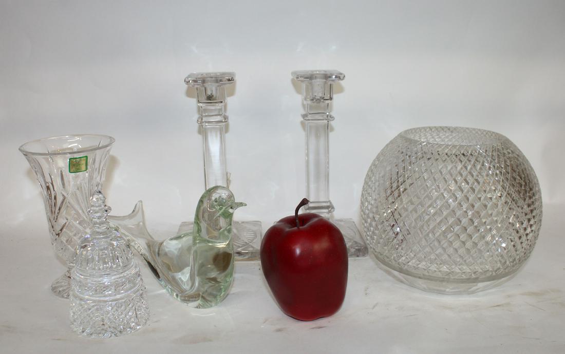 Collection of crystal and glass decoratives (1 of 6)