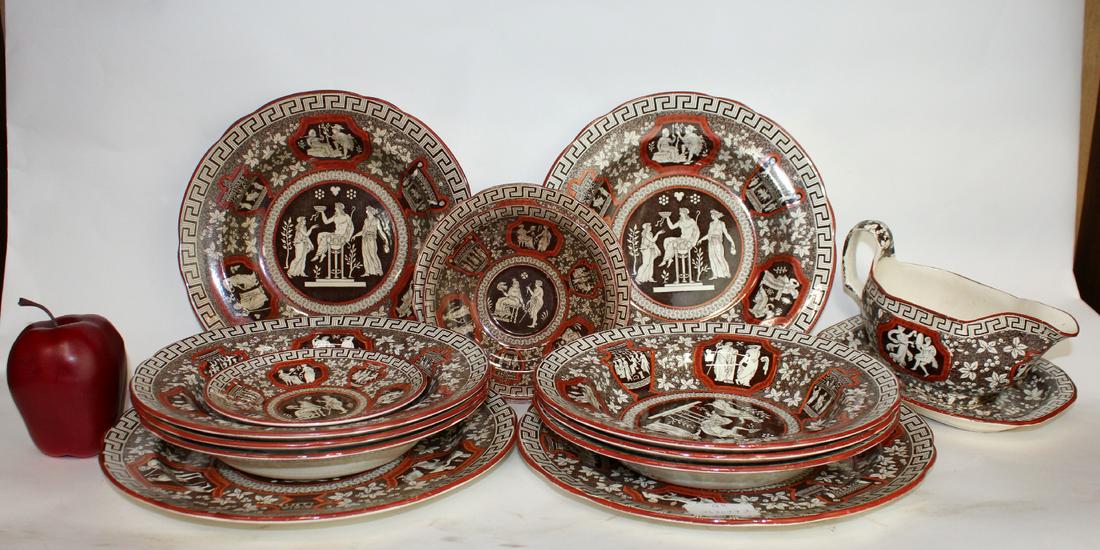 Collection of Spode "Greek" motif china (1 of 6)