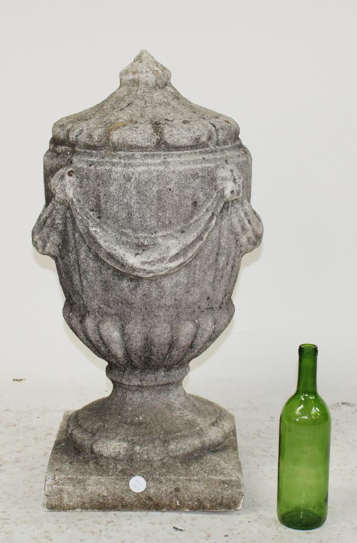 Neo-Classical cast stone garden finial (1 of 7)