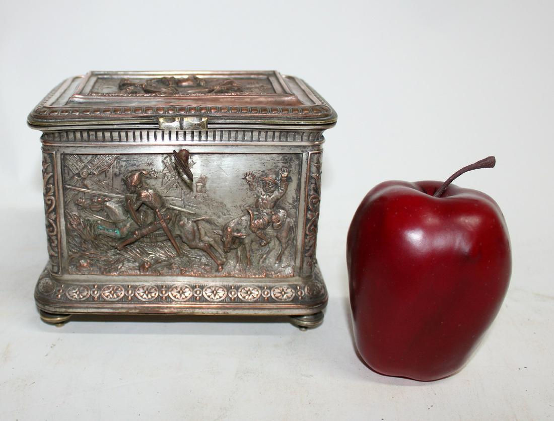 French repousse silver over copper chocolate box (1 of 14)