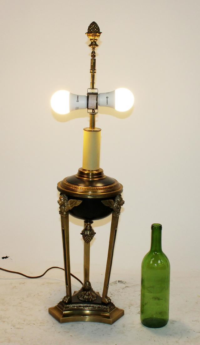 French Empire style gilt bronze lamp (1 of 5)