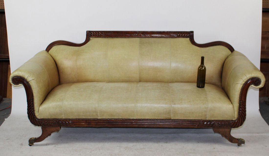 American Federal style rolled arm sofa (1 of 6)