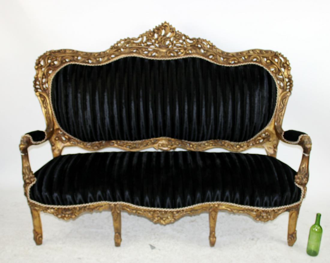 Rococo style gilt sofa (1 of 12)