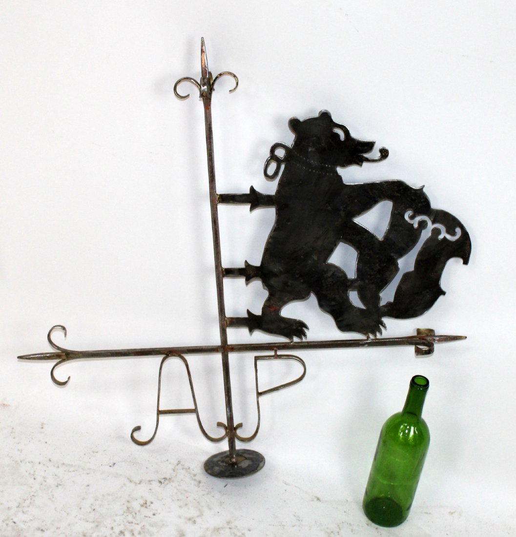 French iron trade sign with bear (1 of 6)