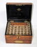 English homeopathic pharmacy box in burled walnut - 2