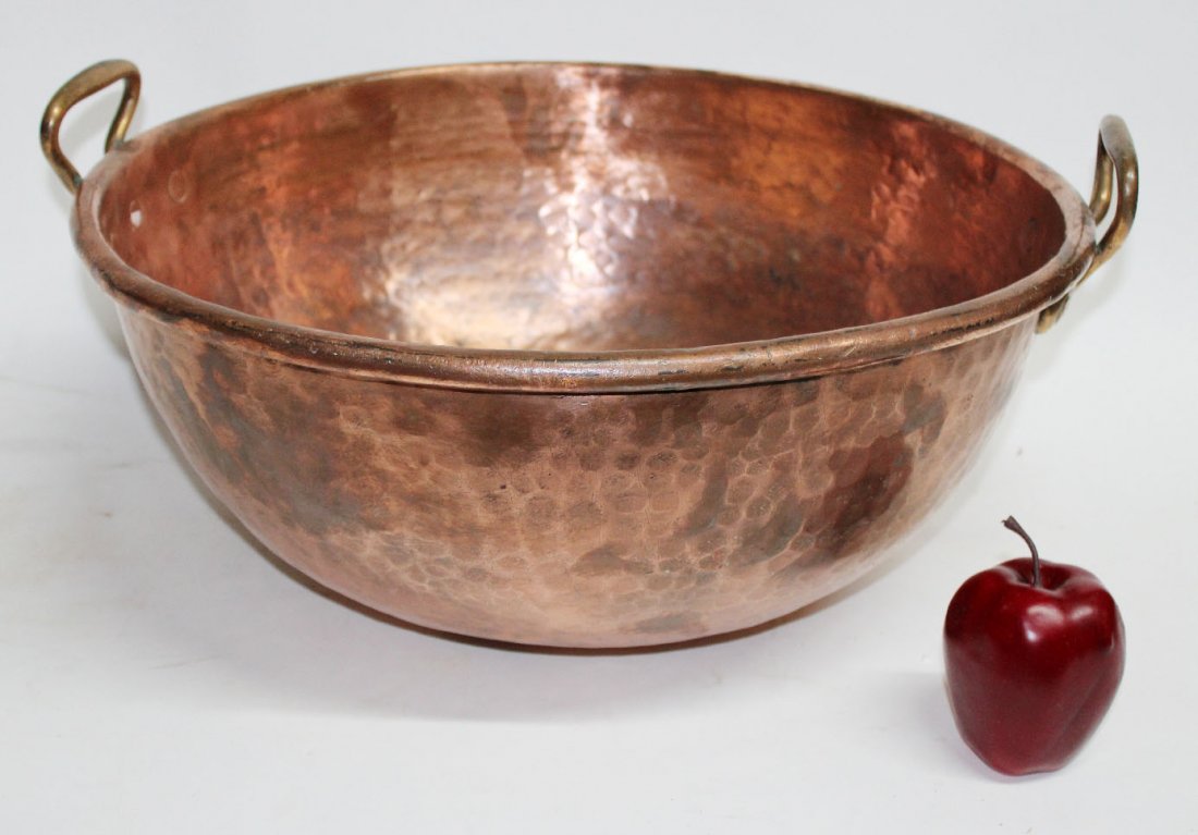 French hand hammered copper candy vat (1 of 11)