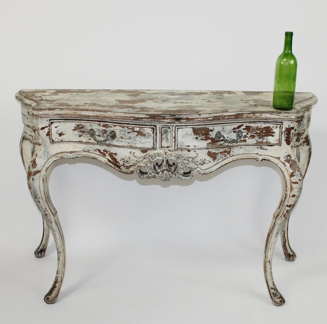 French Louis XV style painted console (1 of 10)