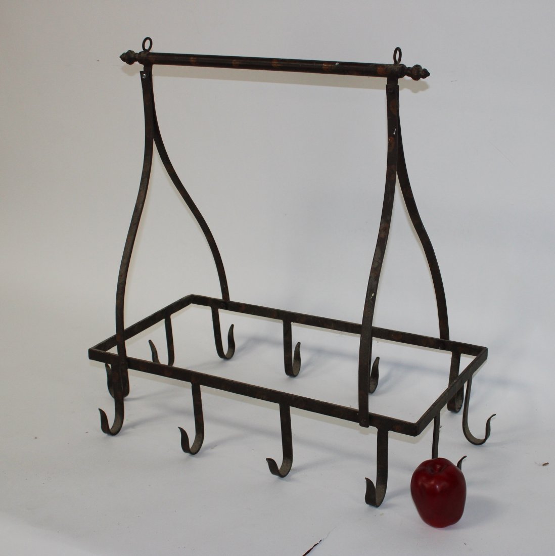 French forged iron pot rack (1 of 7)