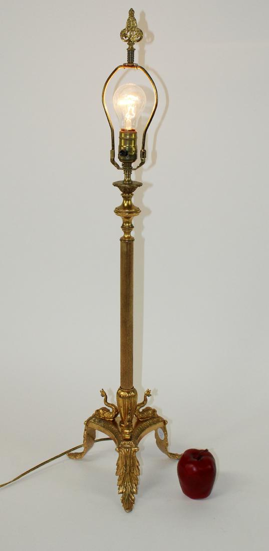 Empire style lamp with mythological dolphins (1 of 7)