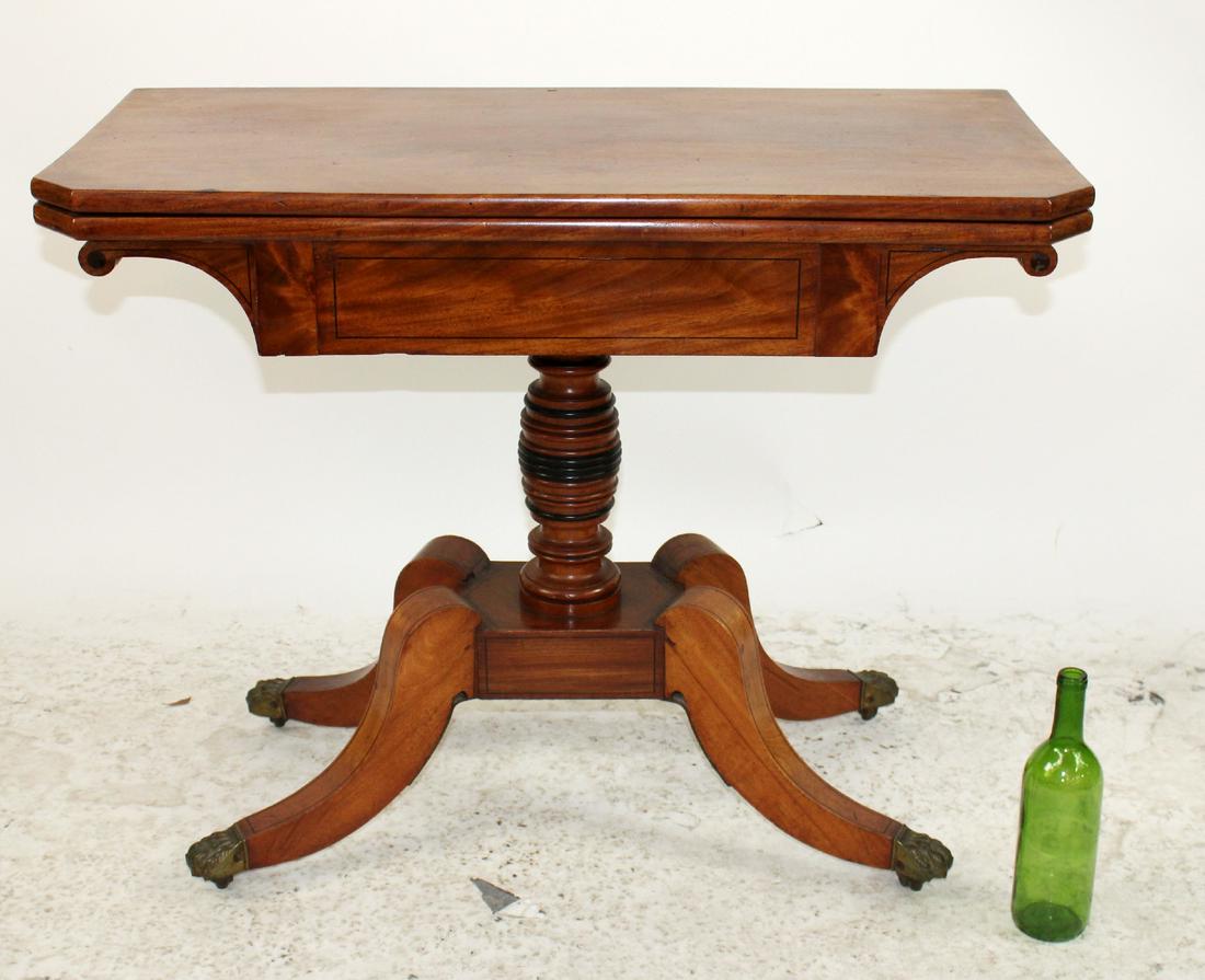 American Federal style mahogany console table (1 of 8)