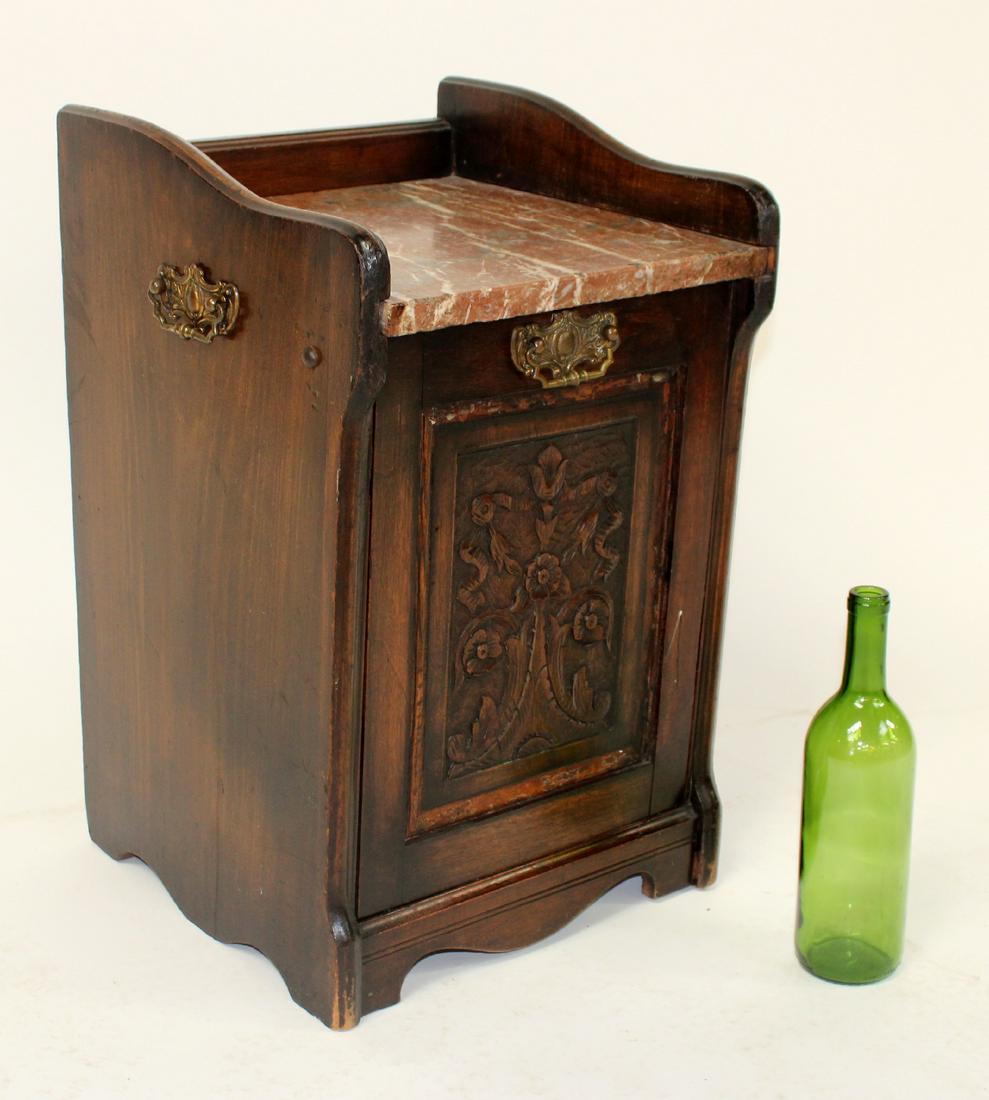 English Victorian coal hod cabinet (1 of 9)