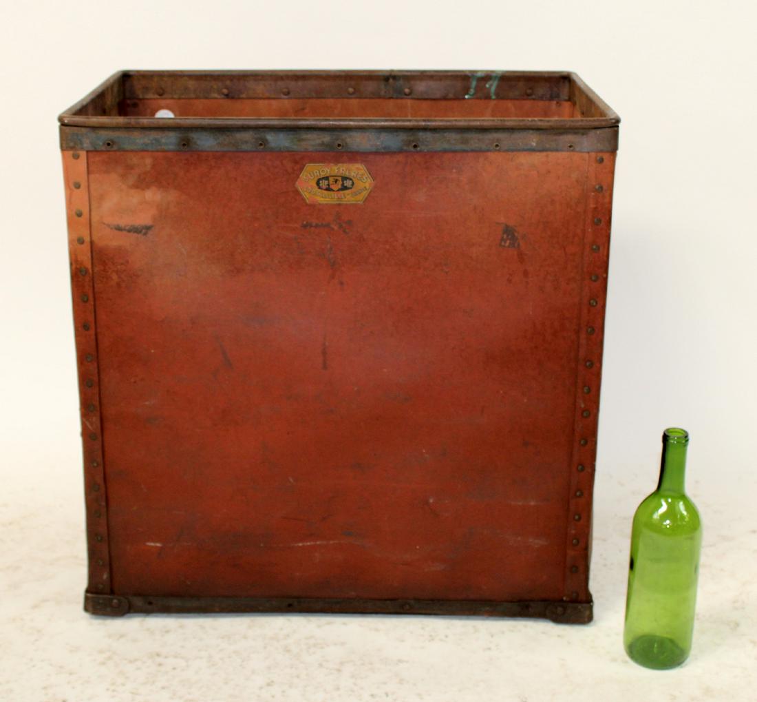 Vintage French industrial textile bin (1 of 8)