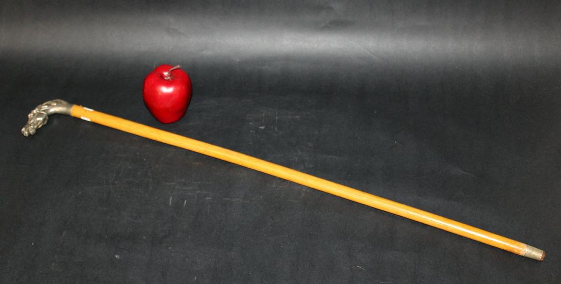 Antique horse head walking stick cane (1 of 6)