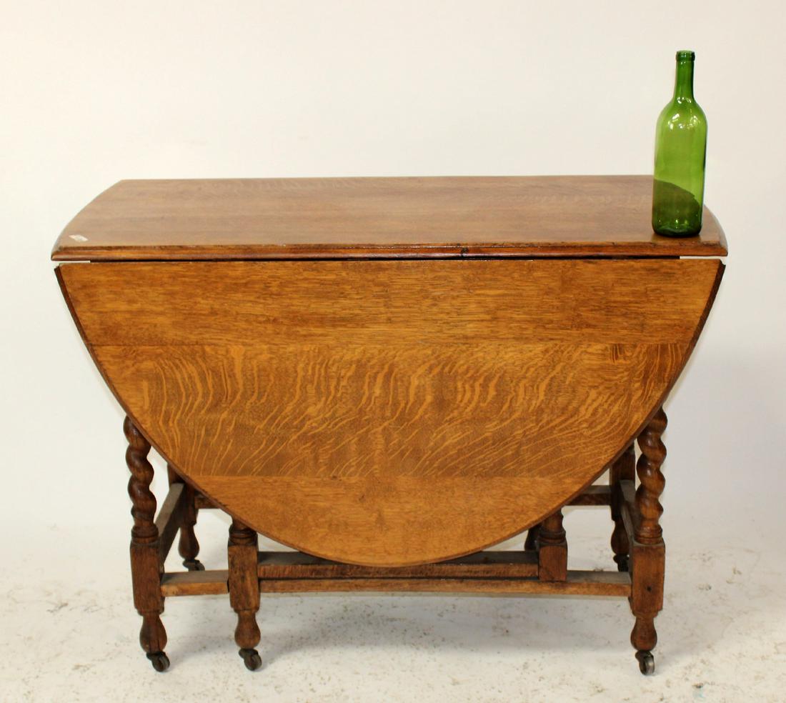 French dropside barley twist table (1 of 6)