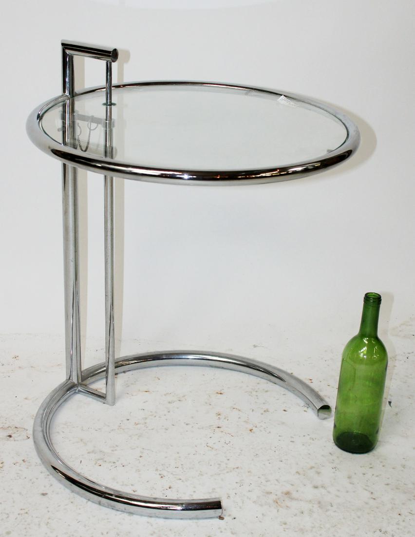 Italian glass & chrome gueridon table (1 of 7)