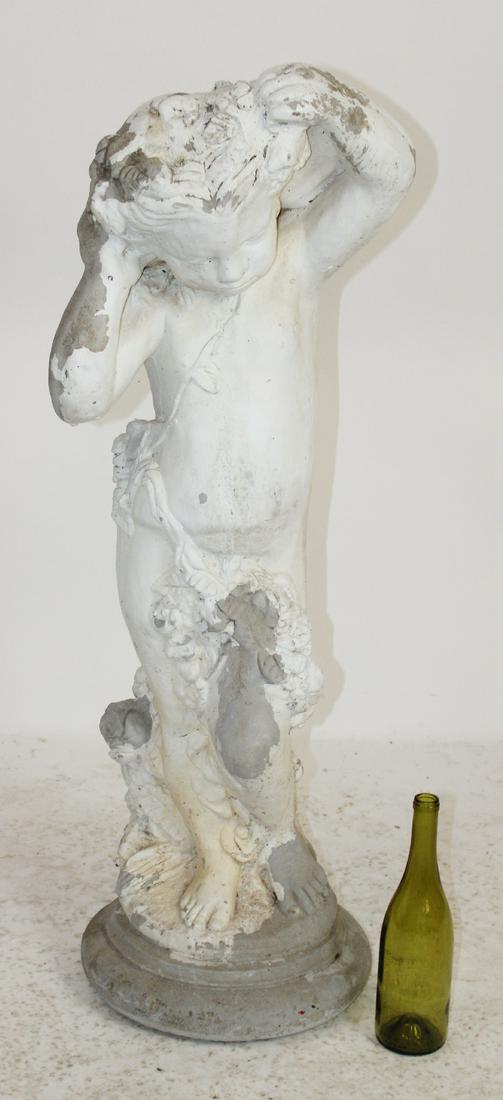 Cast concrete Cherub garden sculpture (1 of 8)