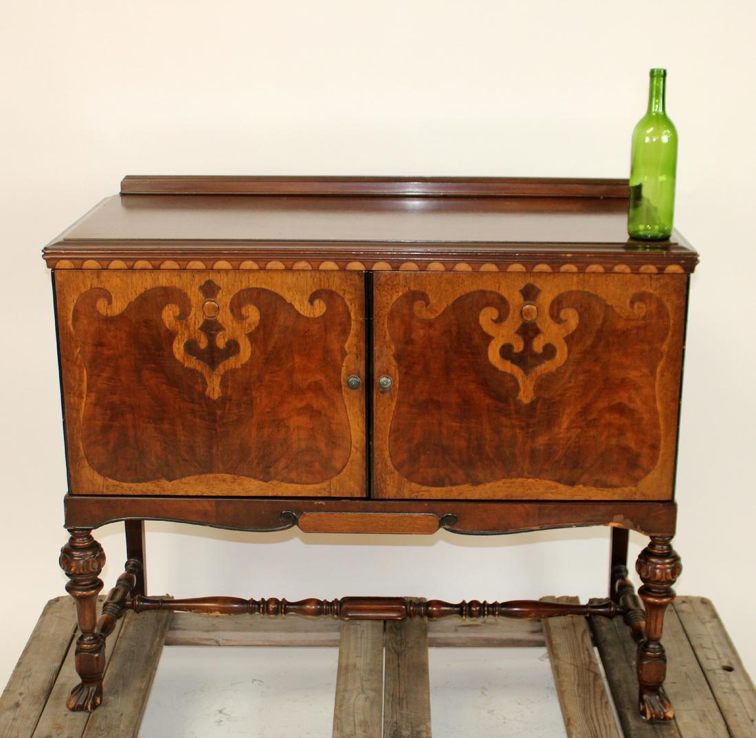 American 2 door server on legs made by Frederick Loeser: American 2 door server on legs made by Frederick Loeser & Co Brooklyn New York. 20th century. 35 3/4"h x 42 1/2"w x 18 1/4"d