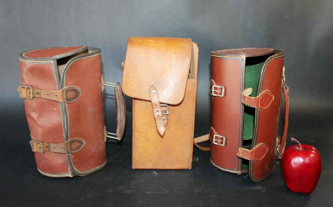 3 vintage leather case bags (1 of 7)