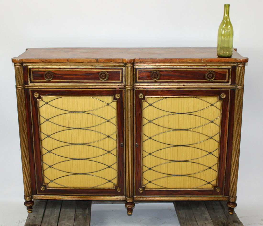 French Empire style painted sideboard (1 of 8)