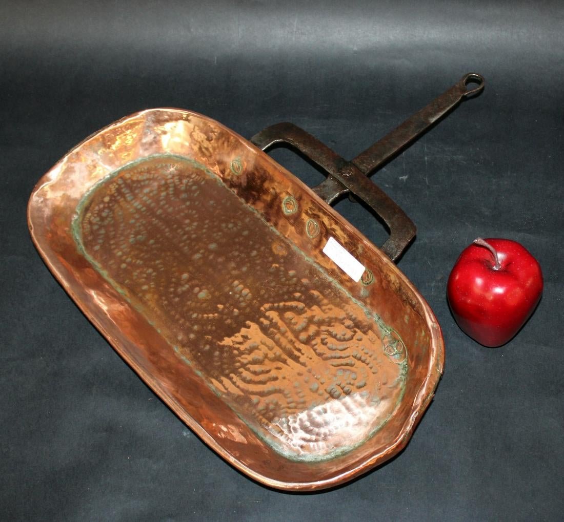 Antique French copper fish fry pan (1 of 8)